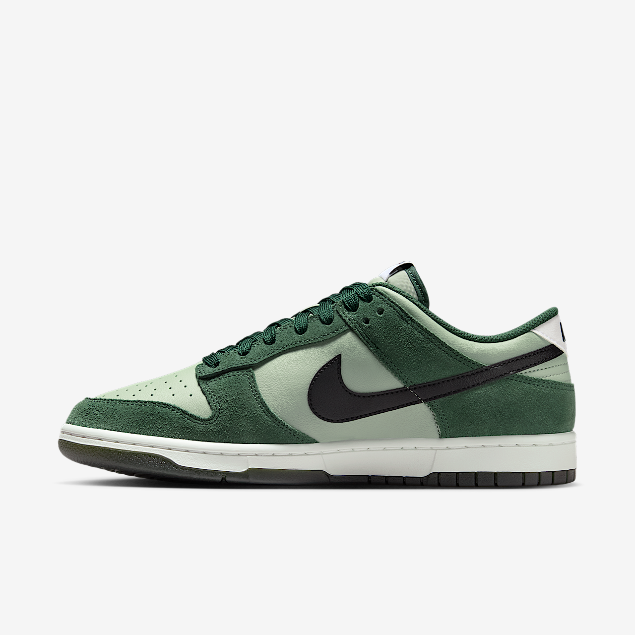 Nike Dunk Low sneaker Jade Horizon/Fir/Summit White/Zwart