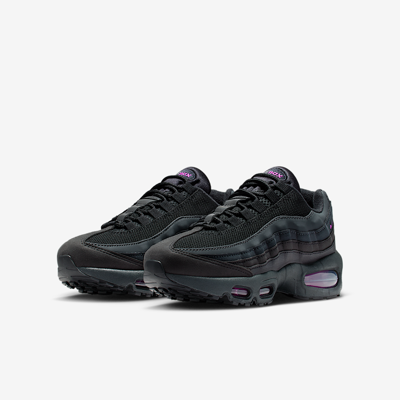 Nike Air Max 95 sneaker Zwart/Off Noir/Smoke Grey/Vivid Purple