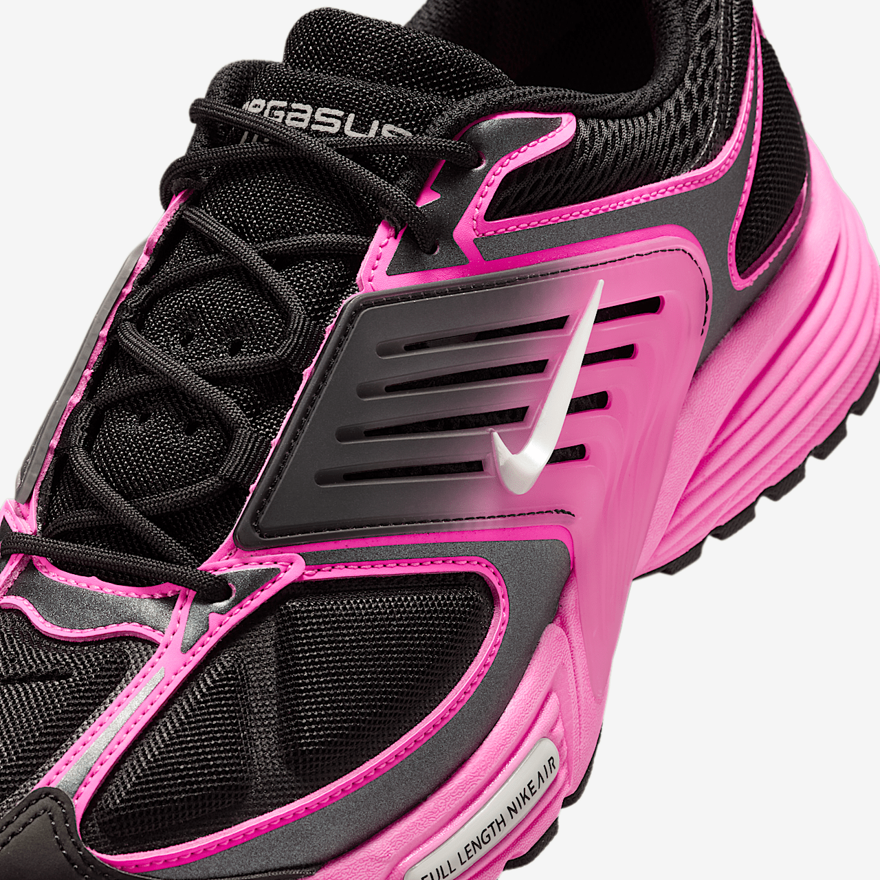 Nike Nike Air Pegasus Wave sneaker Zwart/Pink Blast/Metallic Platinum