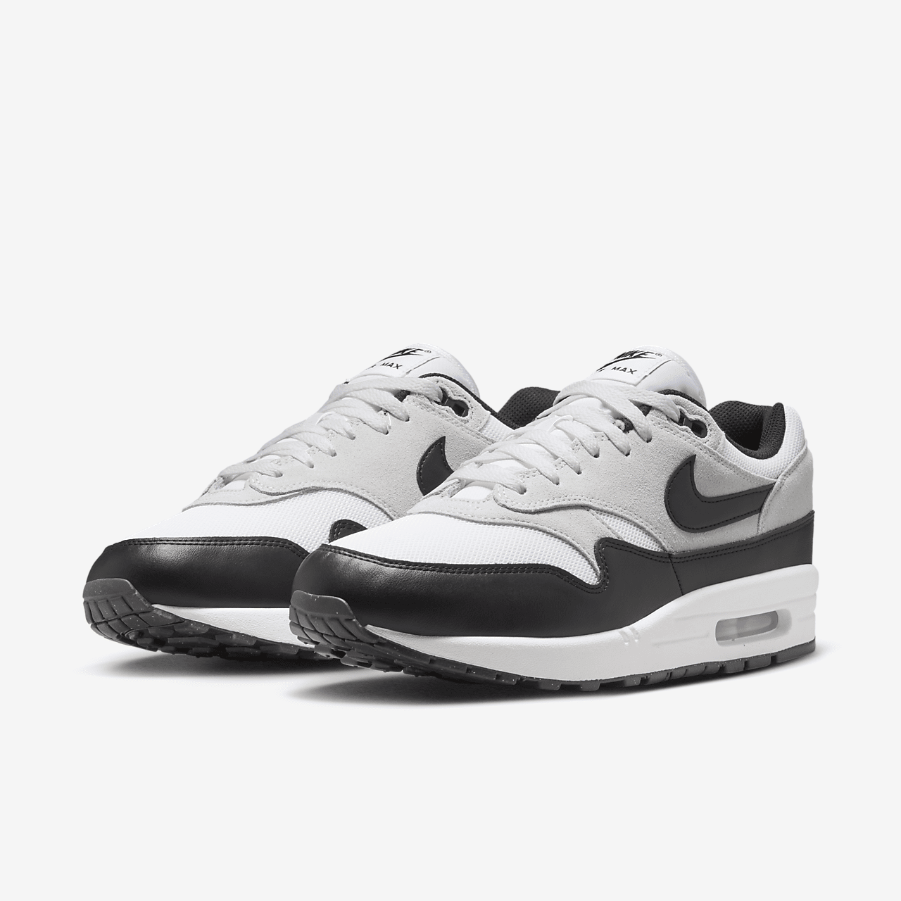 Nike Air Max 1 sneaker Wit/Pure Platinum/Zwart