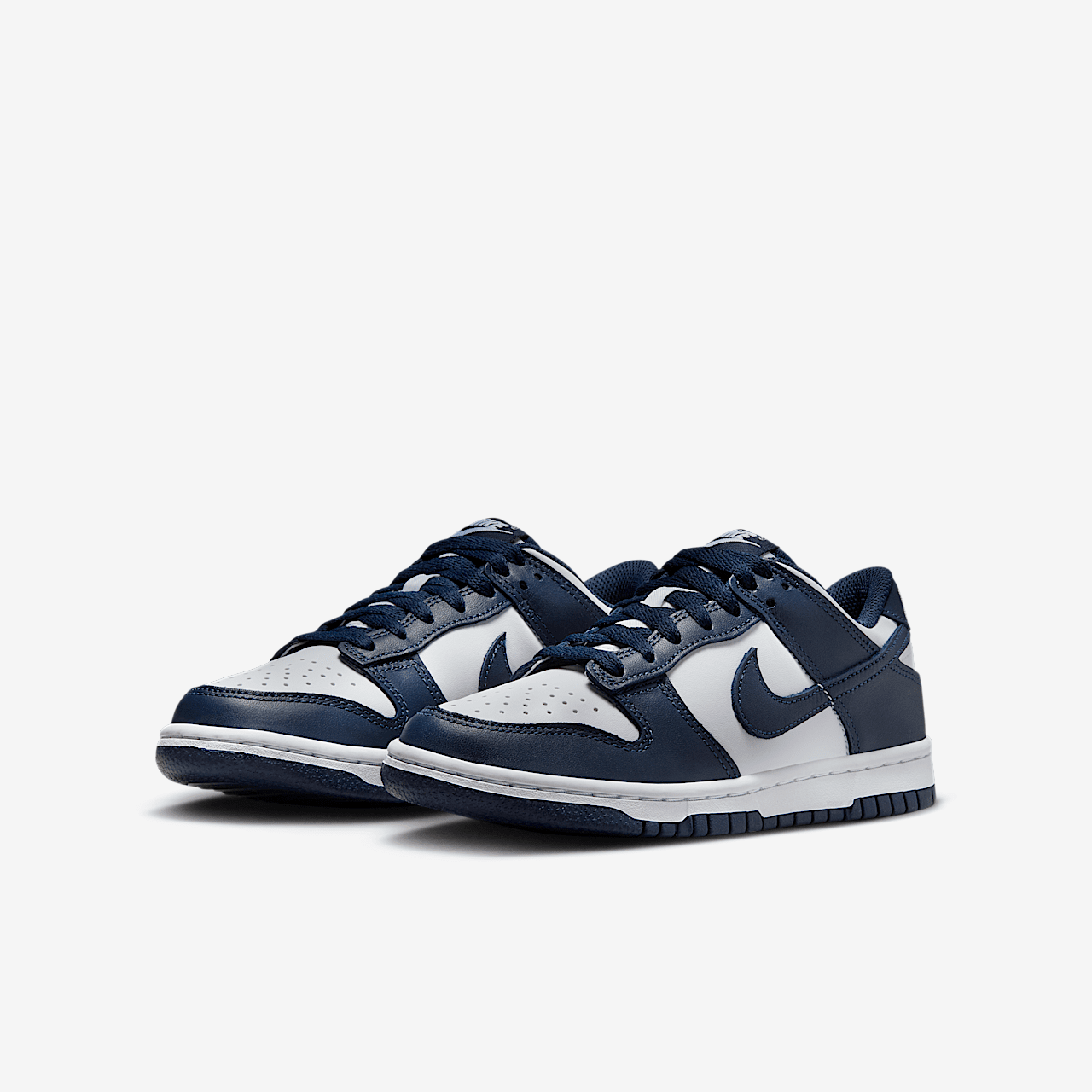 Nike Dunk Low sneaker Wit/Wit/Midnight Navy