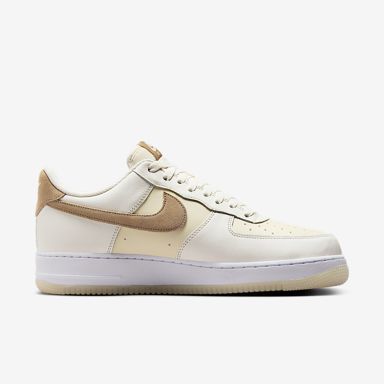 Nike Air Force 1 sneaker Sail/Coconut Milk/Wit/Khaki
