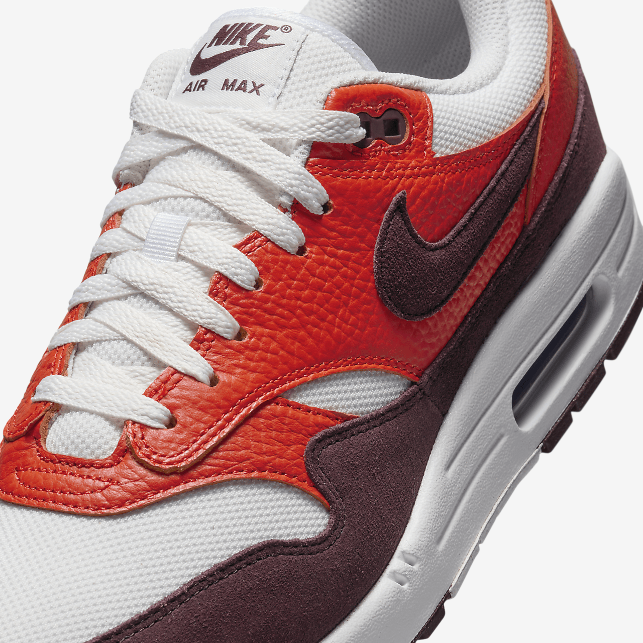 Nike Air Max 1 sneaker Summit White/Picante Red/Burgundy Crush