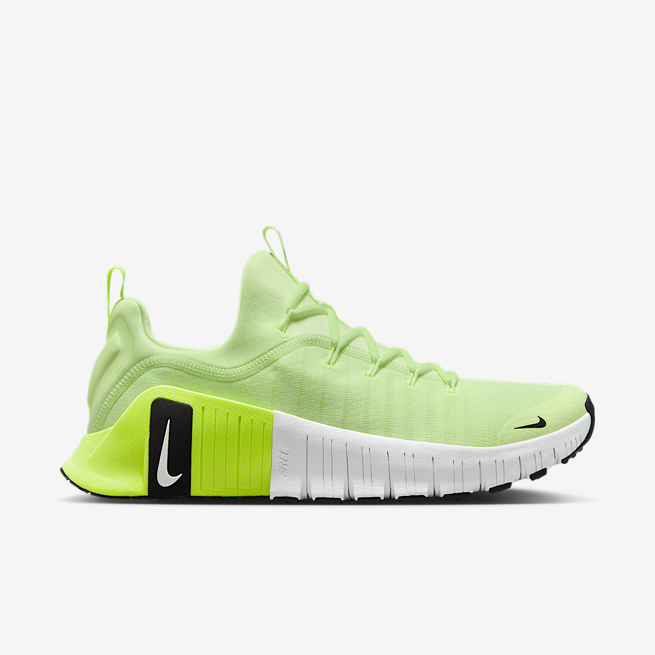 Nike Free sneaker Barely Volt/Volt/Wit/Zwart