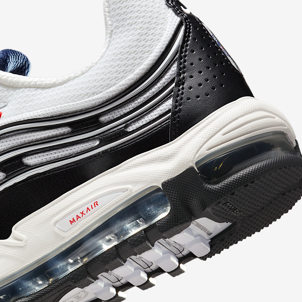 Nike Air Max sneaker Wit/Zwart/Midnight Navy/University Red