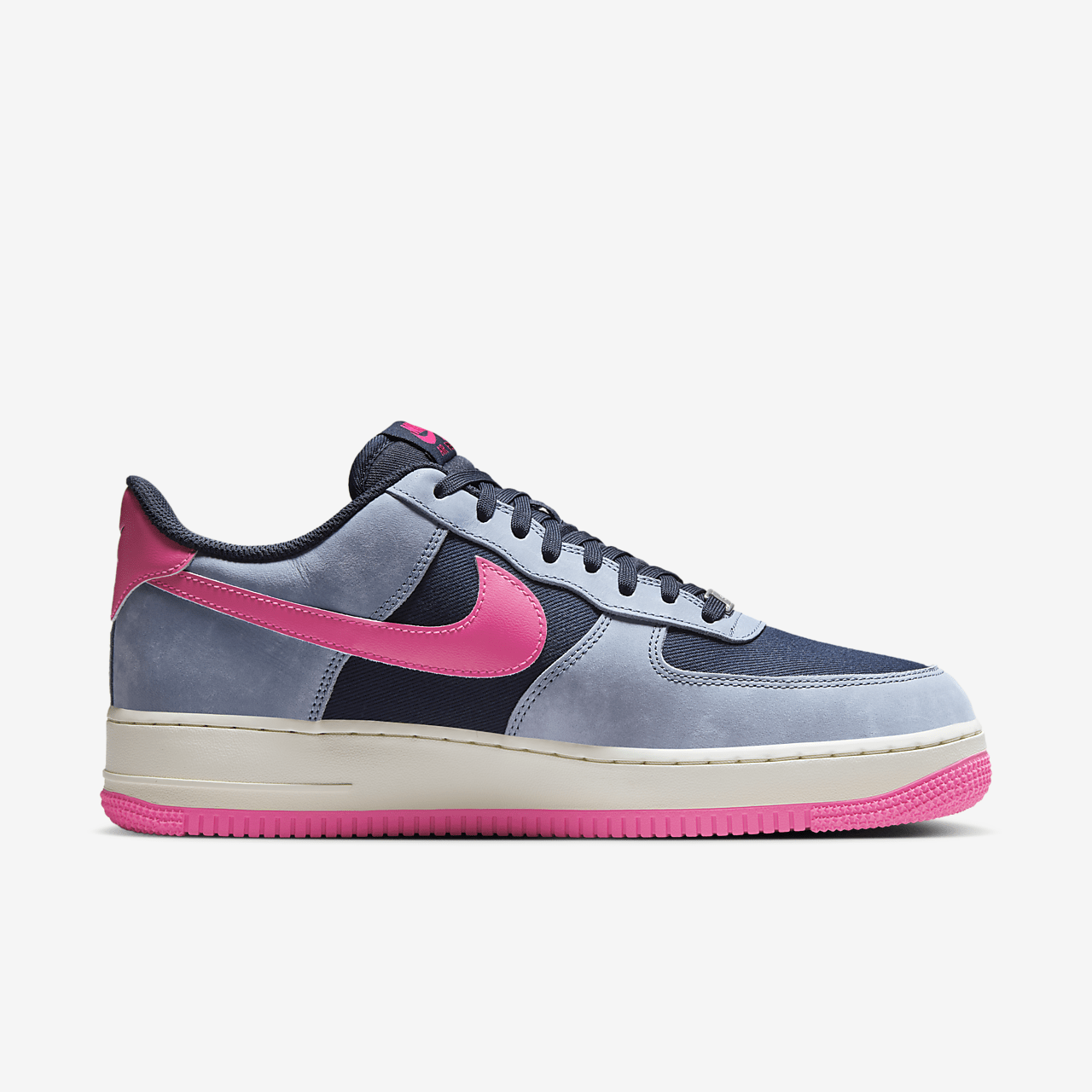 Nike Air Force 1 sneaker Dark Obsidian/Ashen Slate/Green Frost/Pink Blast