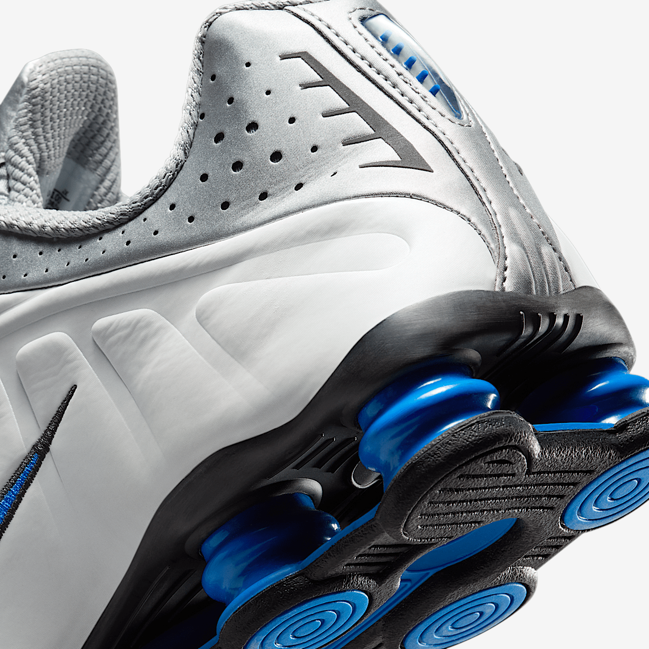 Nike Shox sneaker Wit/Racer Blue/Iron Grey/Metallic Silver