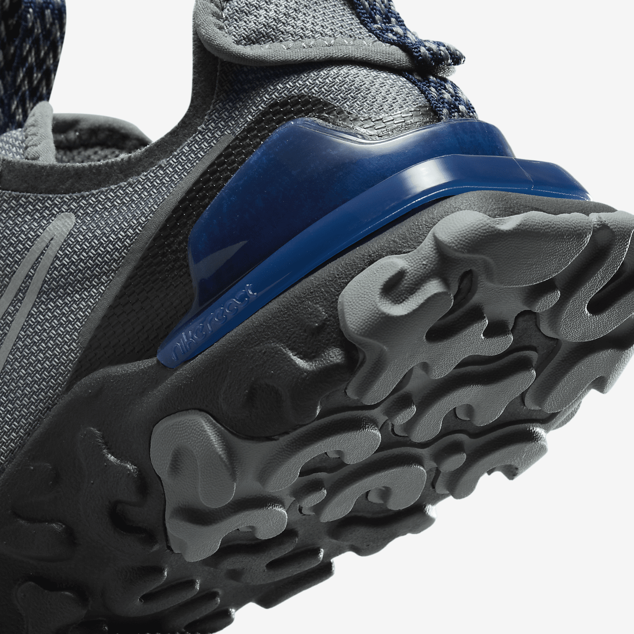 Nike  sneaker Smoke Grey/Zwart/Midnight Navy/Metallic Silver