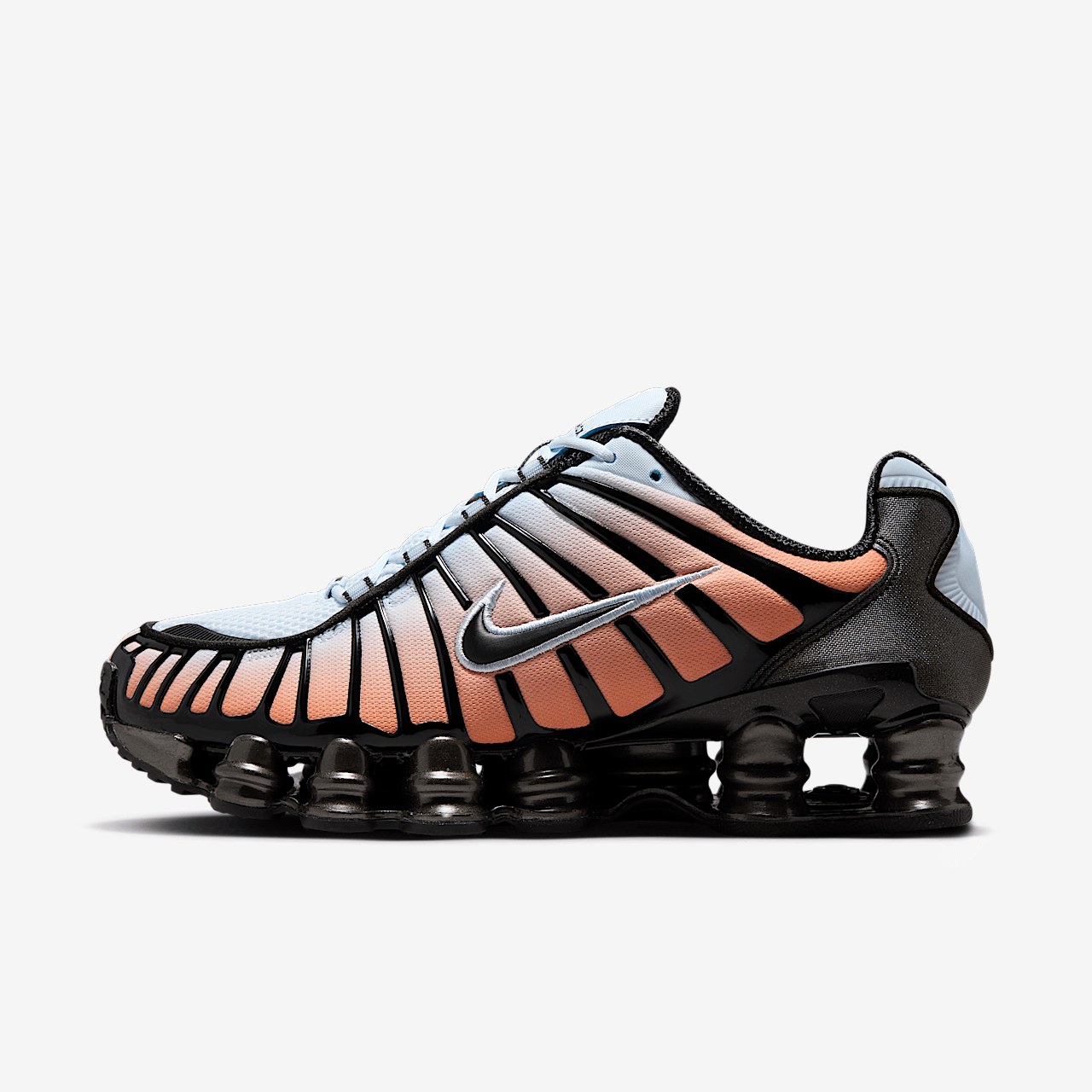 Nike Nike Shox sneaker Blue Tint/Total Orange/Zwart