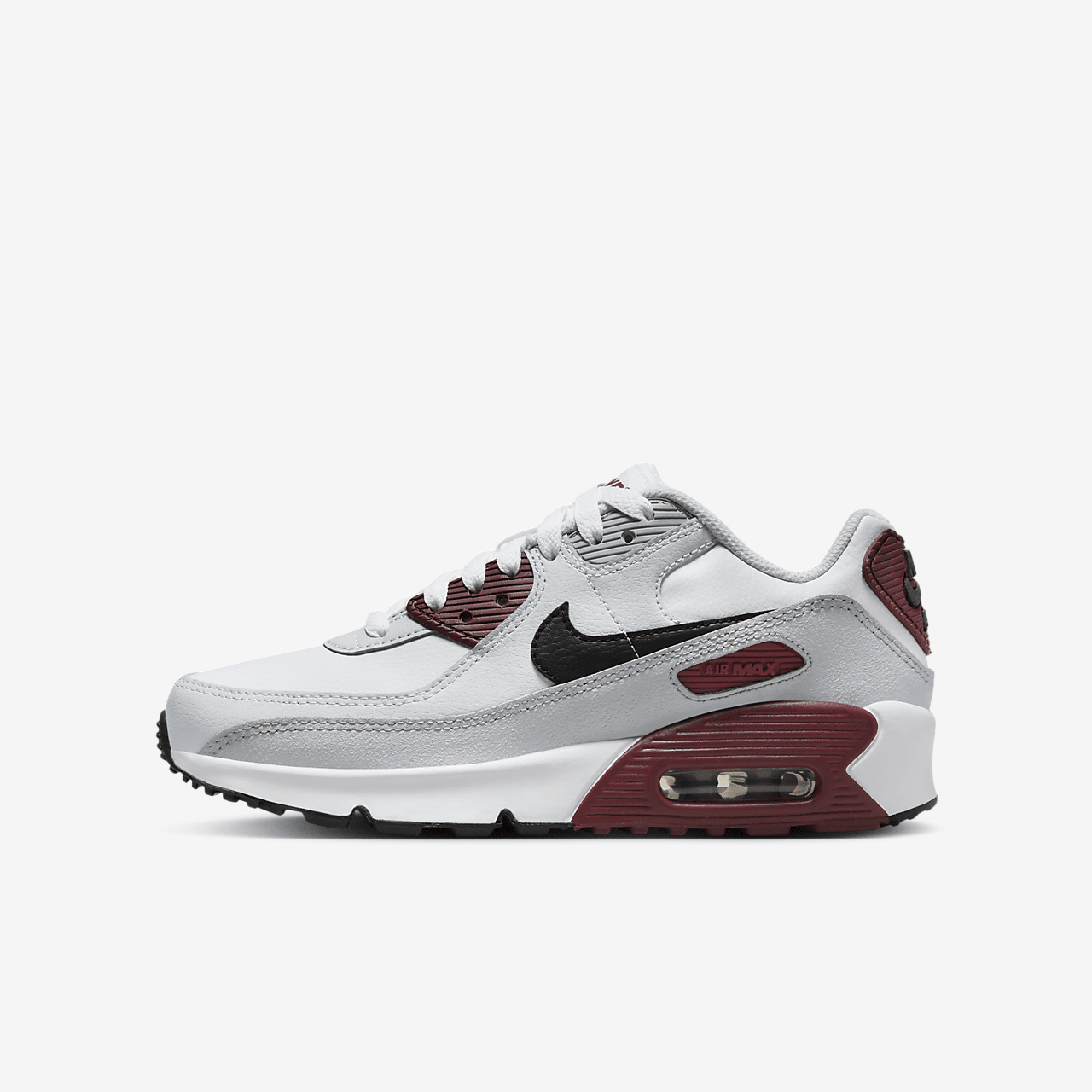 Nike Air max 90 sneaker Wit/Dark Team Red/Pure Platinum/Zwart