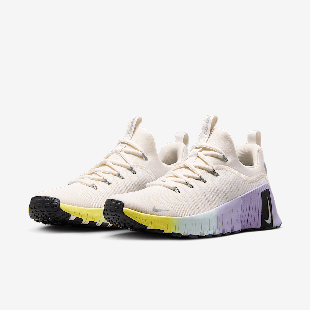 Nike Free sneaker Phantom/Zwart/Hydrangeas/Metallic Silver