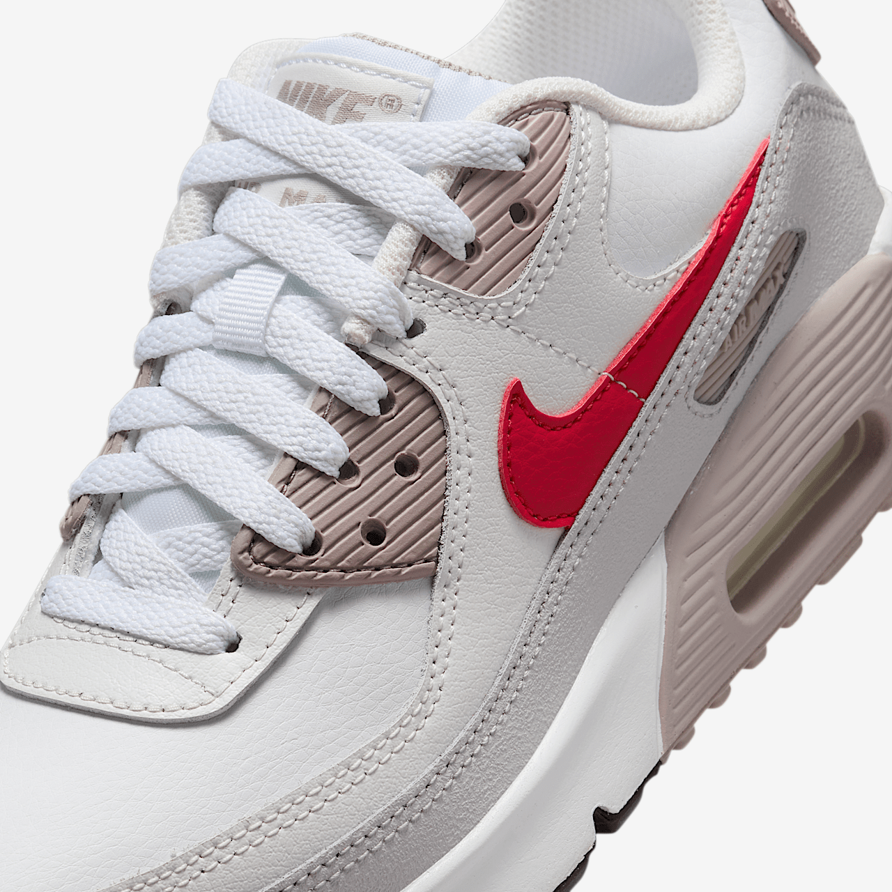 Nike Air max 90 sneaker Wit/College Grey/Vast Grey/University Red