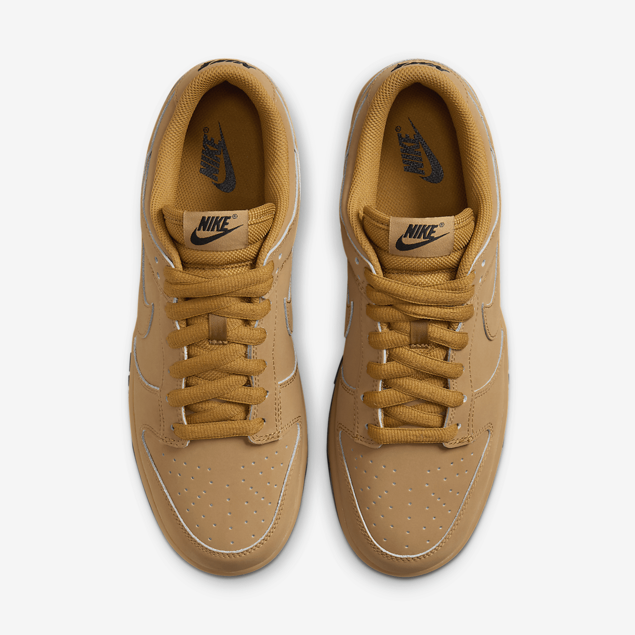 Nike Dunk Low sneaker Wheat/Gum Yellow/Zwart/Wheat