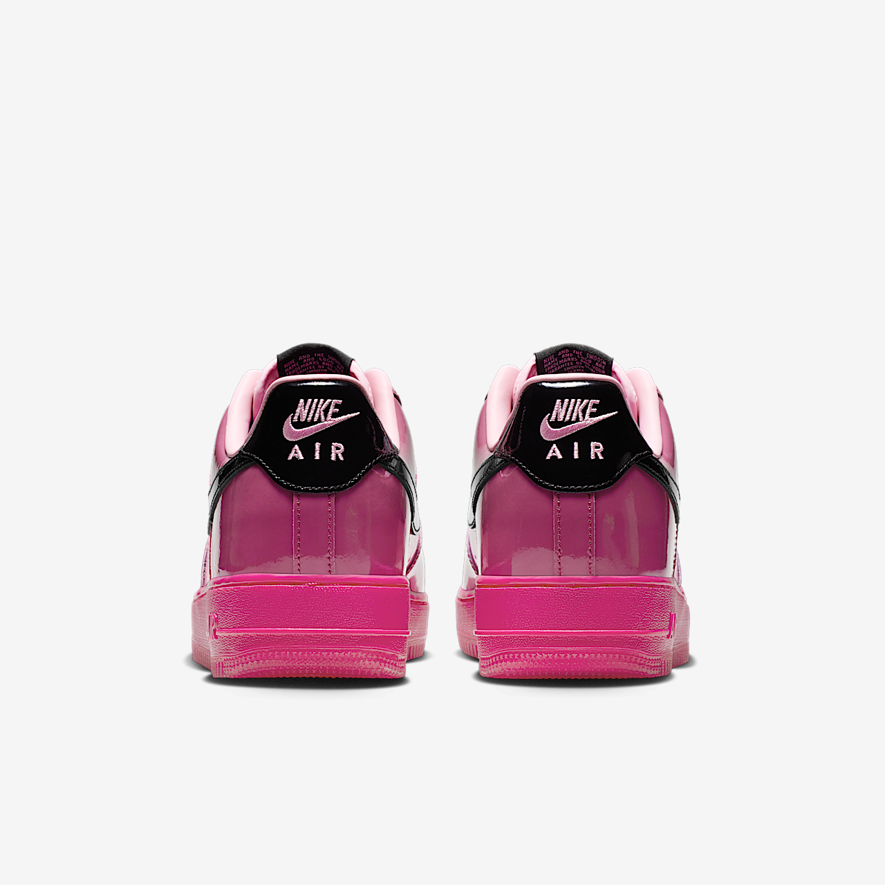 Nike Air Force 1 sneaker Pink Cooler/Mulberry Rose/Hyper Blue/Zwart