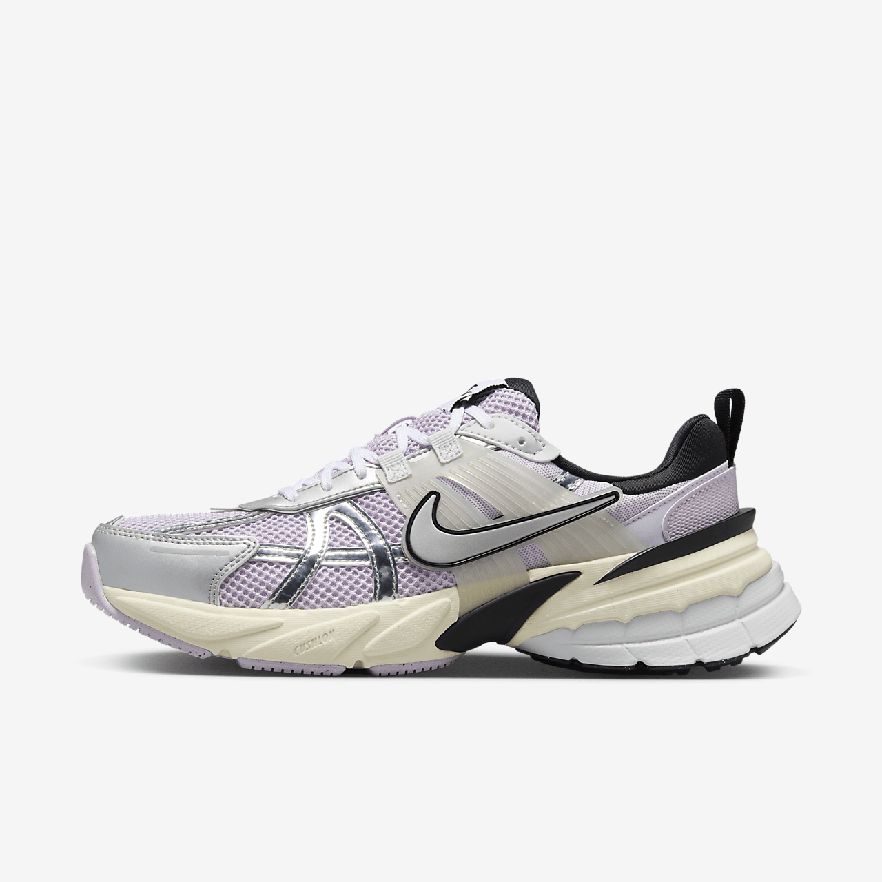 Nike  sneaker Doll/Zwart/Barely Grape/Metallic Silver