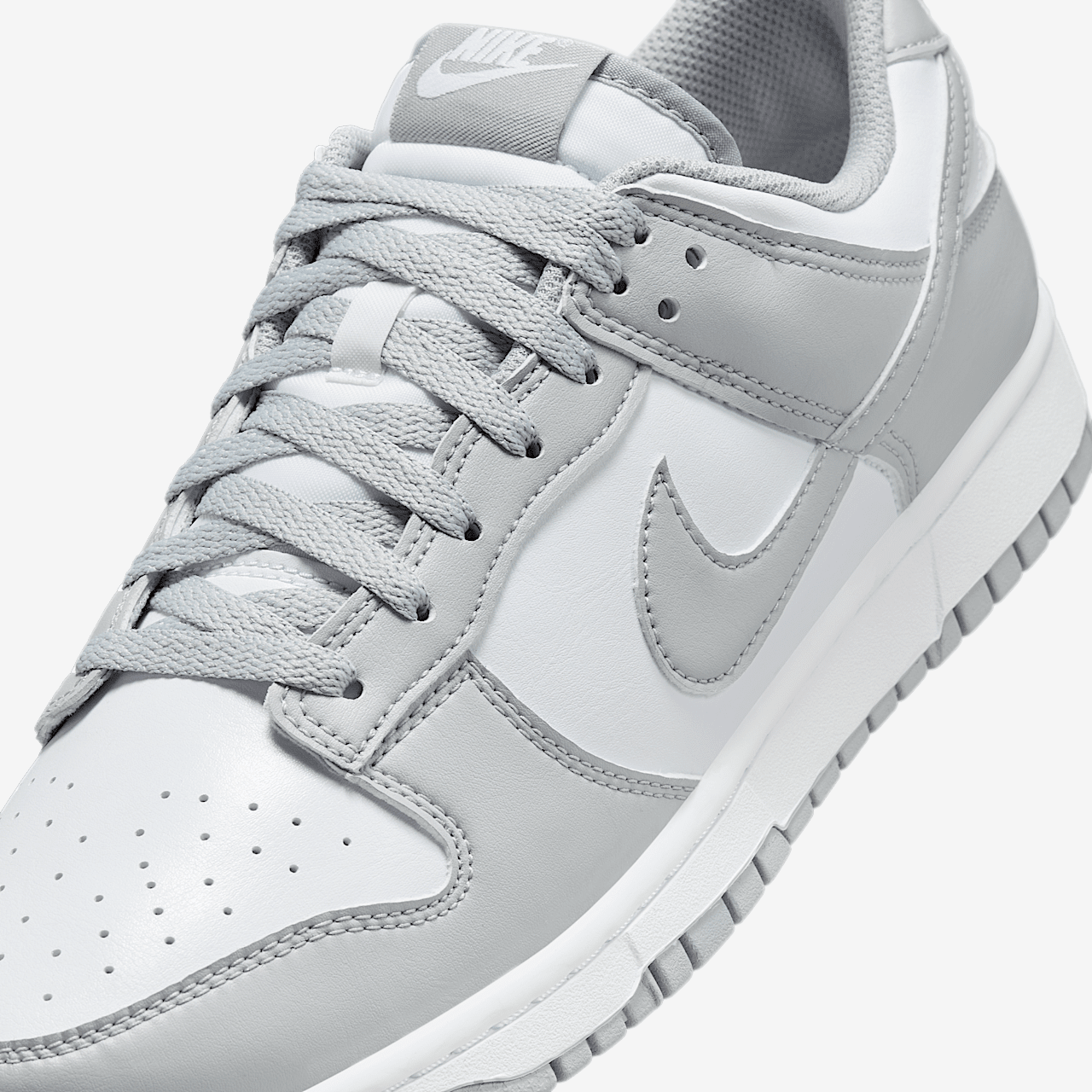 Nike Dunk Low sneaker Wit/Wit/Light Smoke Grey