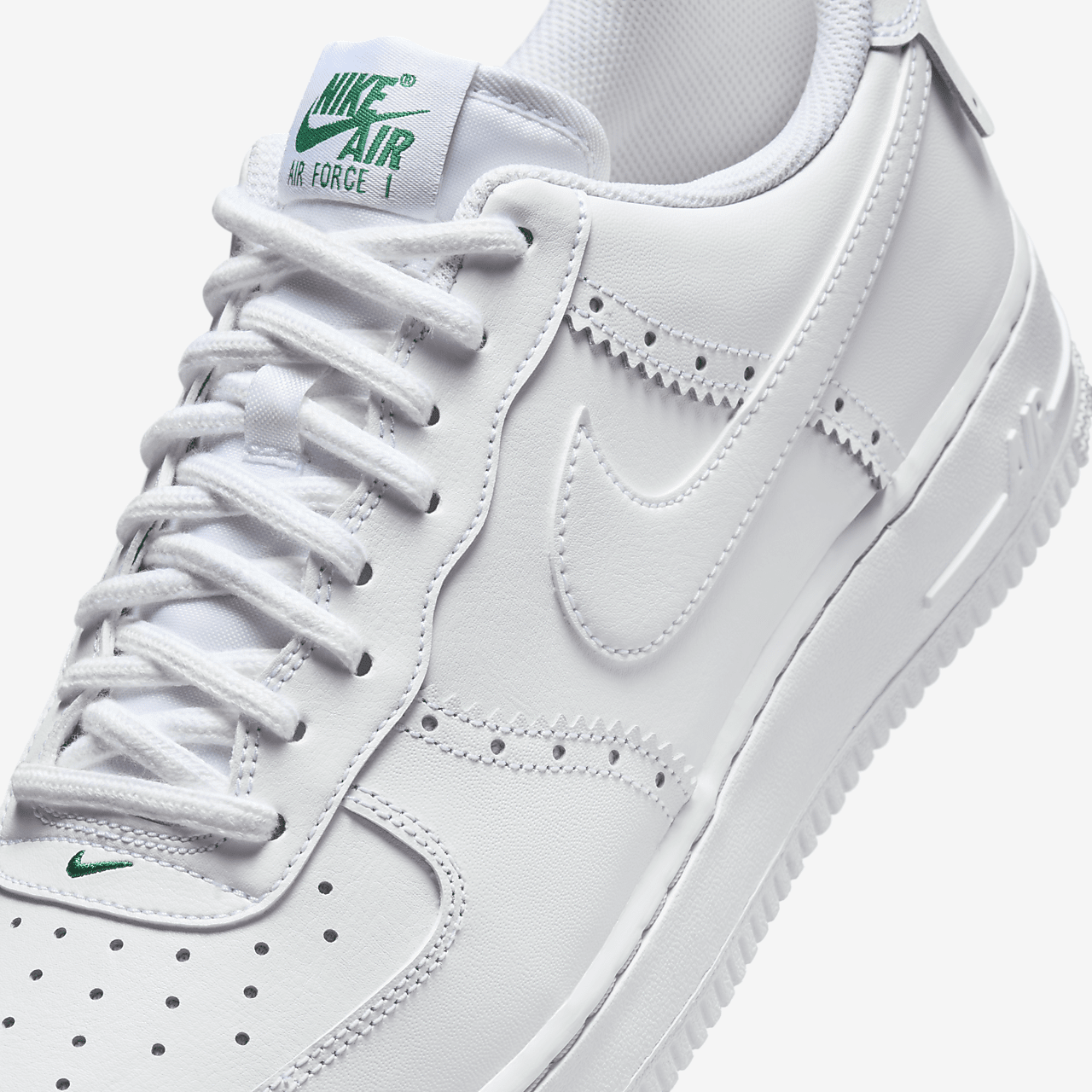 Nike Air Force 1 sneaker Wit/Medium Soft Pink/Malachite/Wit