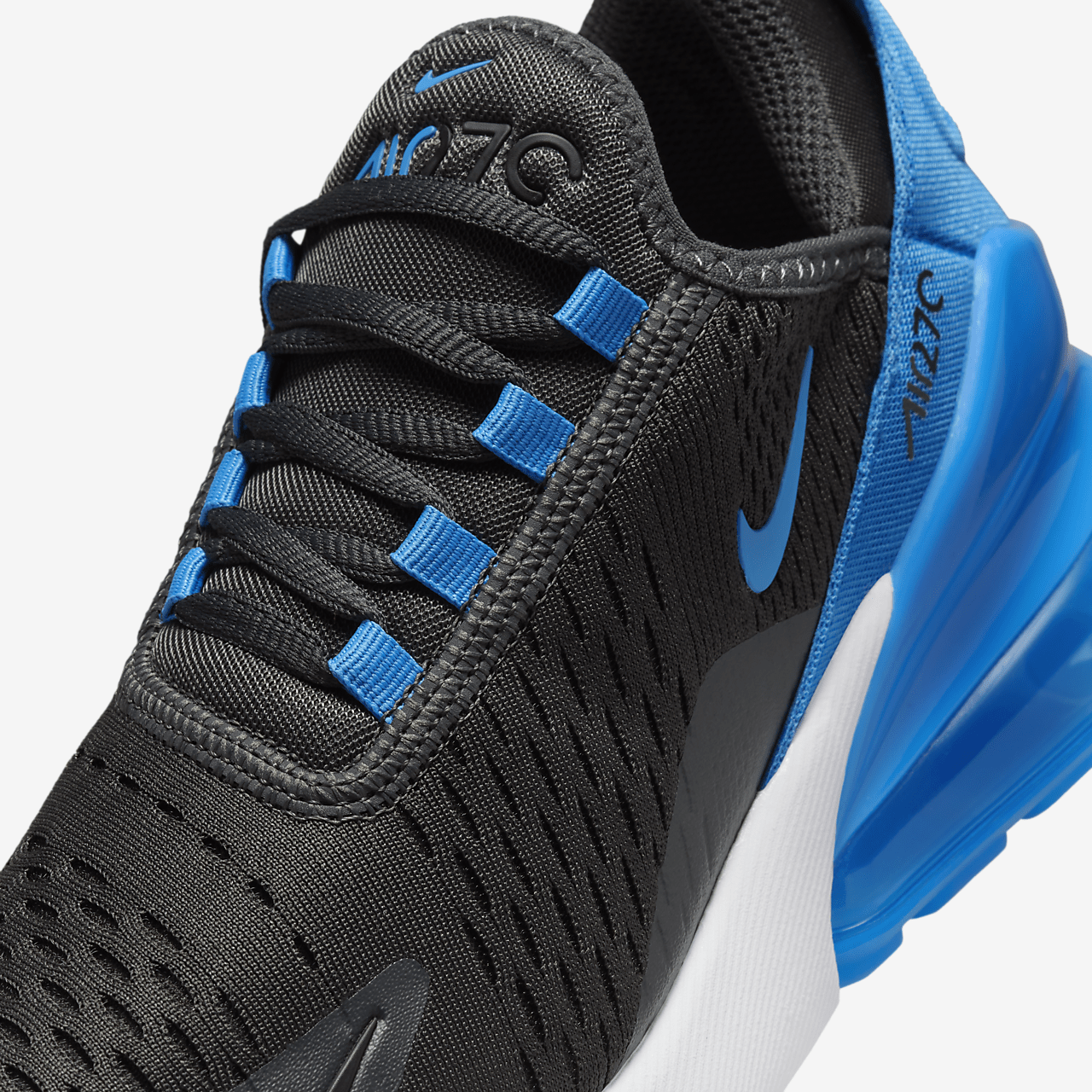 Nike Air max 270 sneaker Anthracite/Zwart/Wit/Light Photo Blue