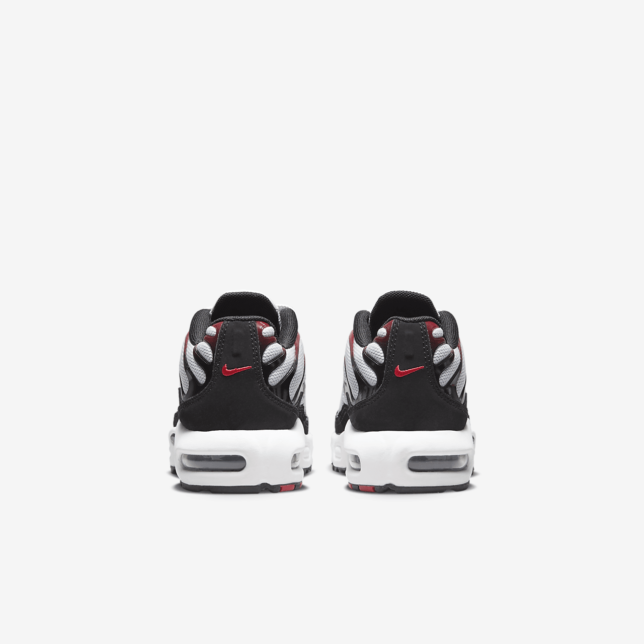 Nike Air Max Plus sneaker Pure Platinum/Zwart/Wit/University Red