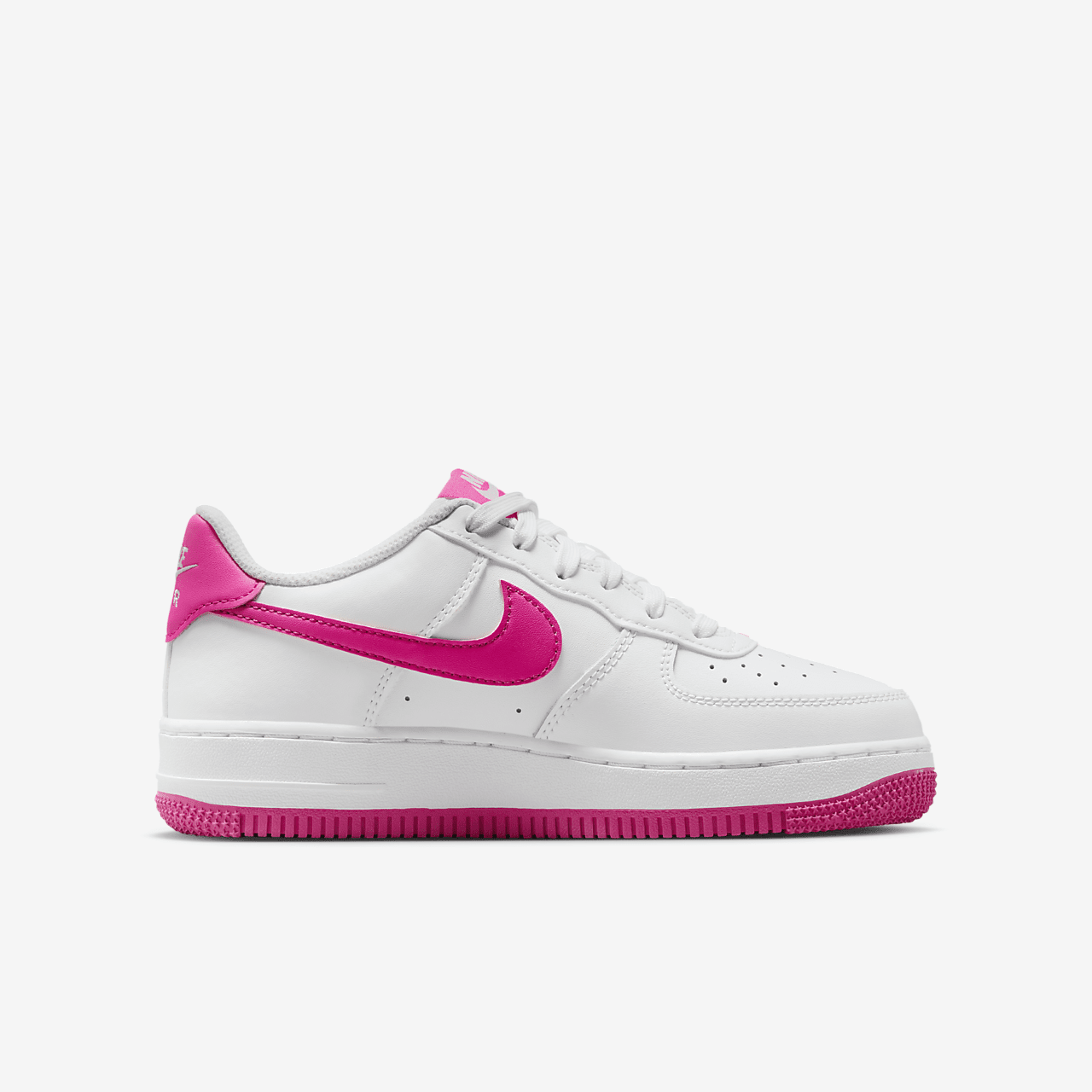 Nike Air Force 1 sneaker Wit/Laser Fuchsia