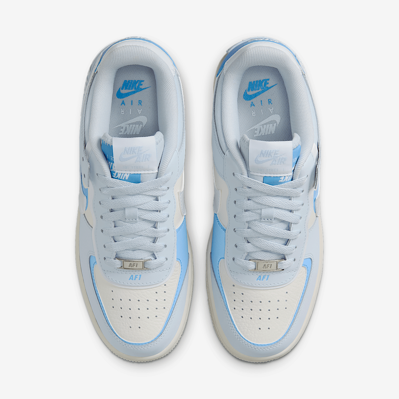 Nike Air Force 1 sneaker Blue Tint/University Blue/Sail/Wit