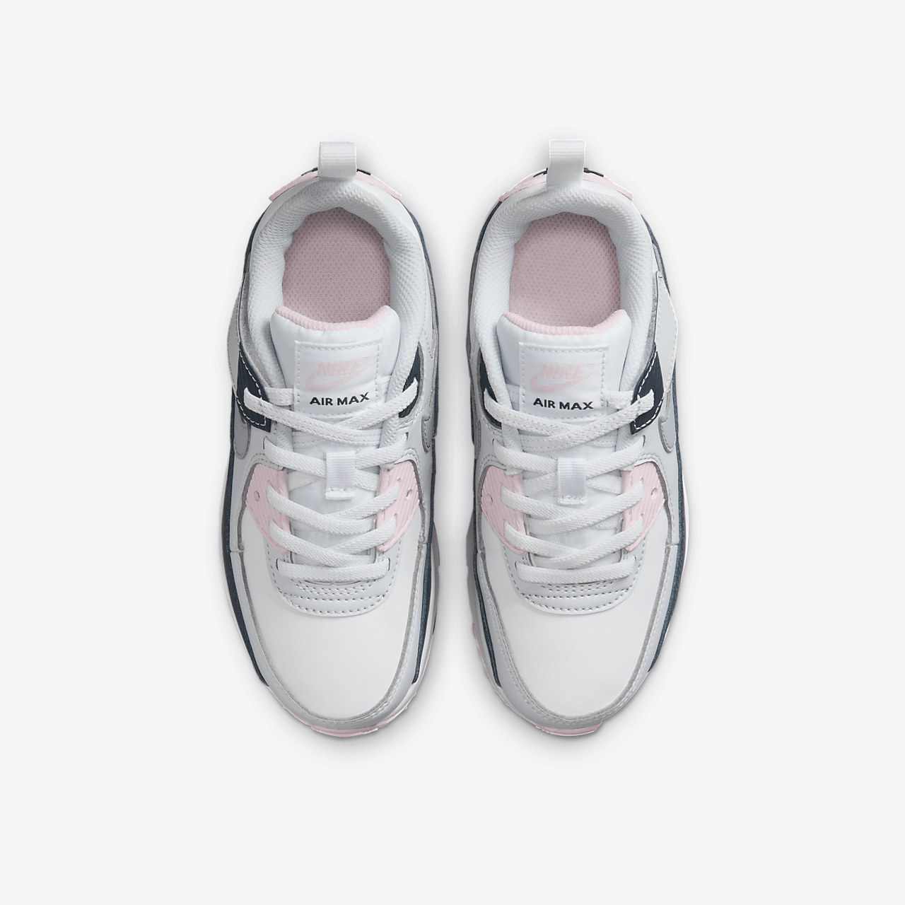 Nike Air max 90 sneaker Wit/Pink Foam/Armory Navy/Wolf Grey