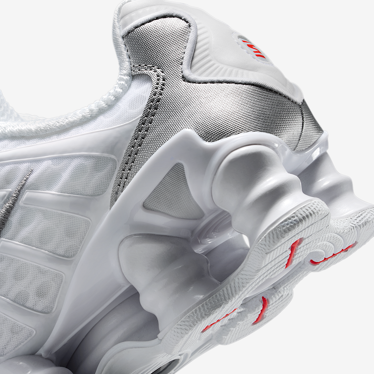 Nike Nike Shox sneaker Wit/Metallic Silver/Max Orange/Wit