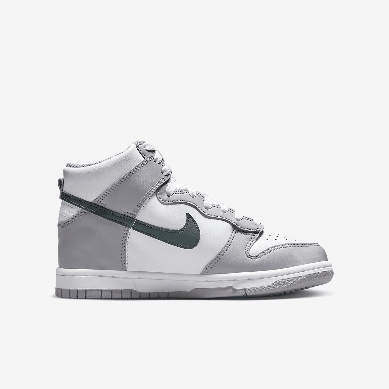 Nike Dunk High sneaker Wit/Cement Grey/Vintage Green