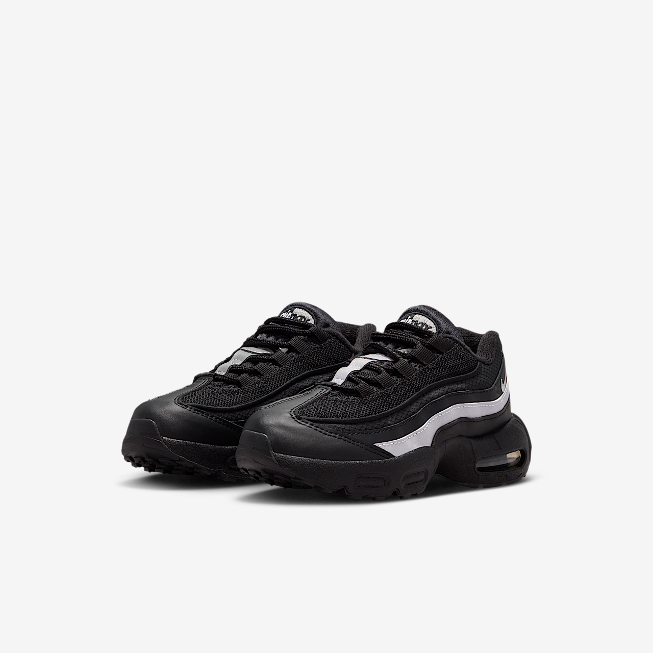 Nike Air Max 95 sneaker Zwart/Zwart/Wit/Metallic Silver