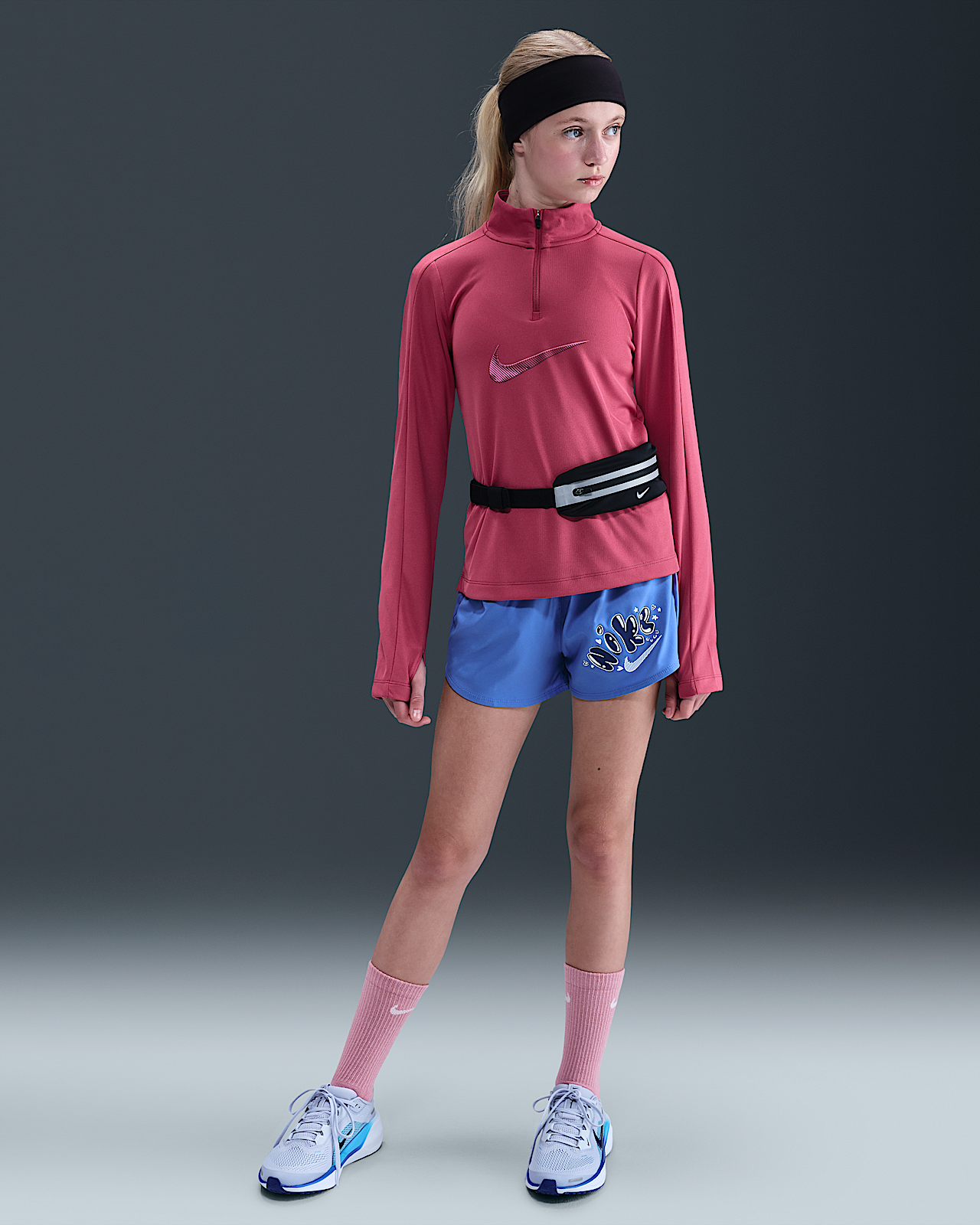 Детские шорты Nike One Big Kids' (Girls') Woven High-Waisted Shorts