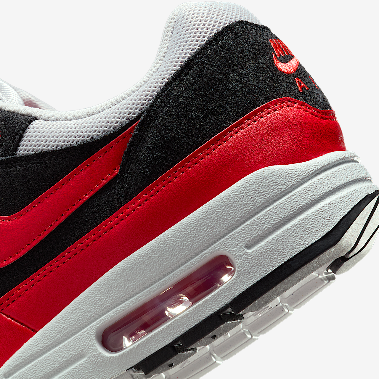 Nike Air Max 1 sneaker Vast Grey/Zwart/Light Crimson