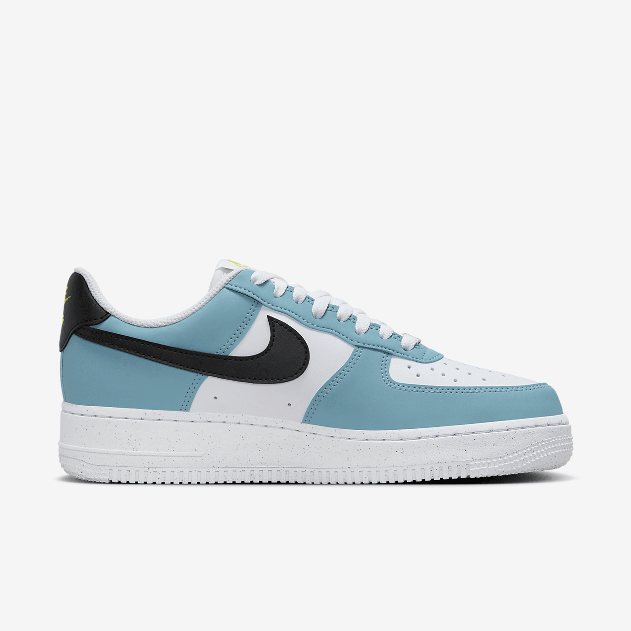 Nike Air Force 1 sneaker Denim Turquoise/Wit/Cyber/Zwart