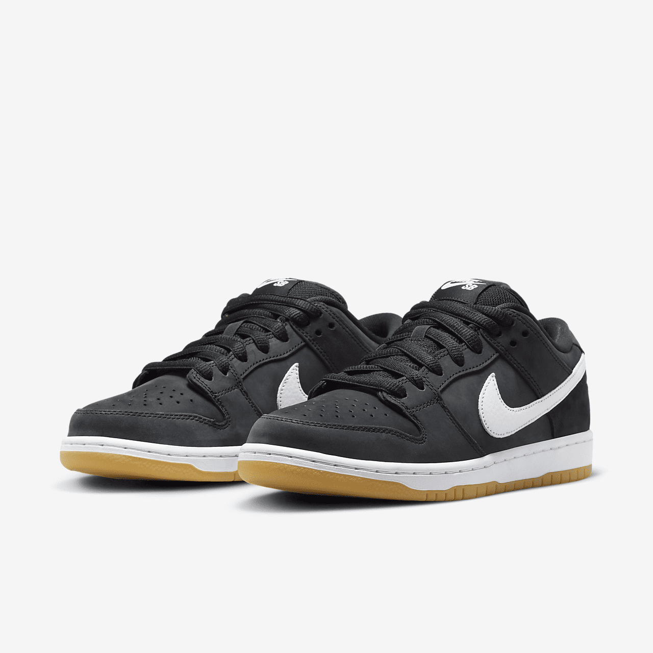 Nike Dunk Low sneaker Zwart/Zwart/Gum Light Brown/Wit