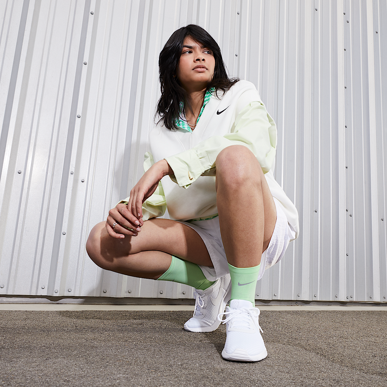 Nike Tanjun sneaker Wit/Wit/Volt/Wit