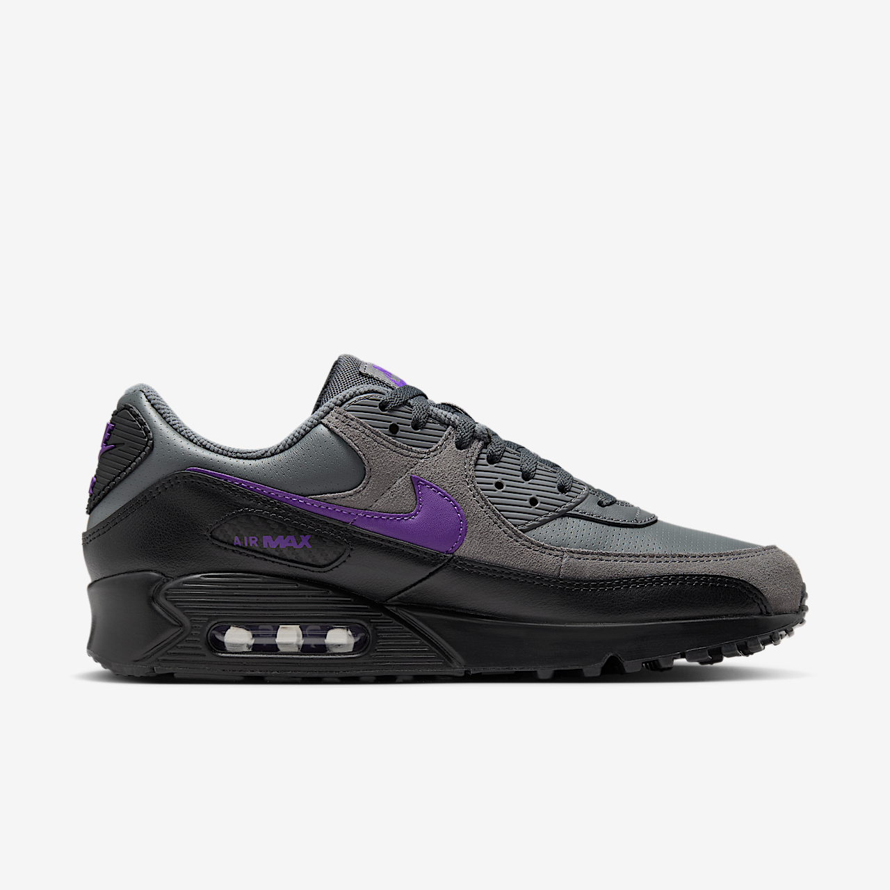 Nike Air Max sneaker Iron Grey/Zwart/Wit/Wild Grape