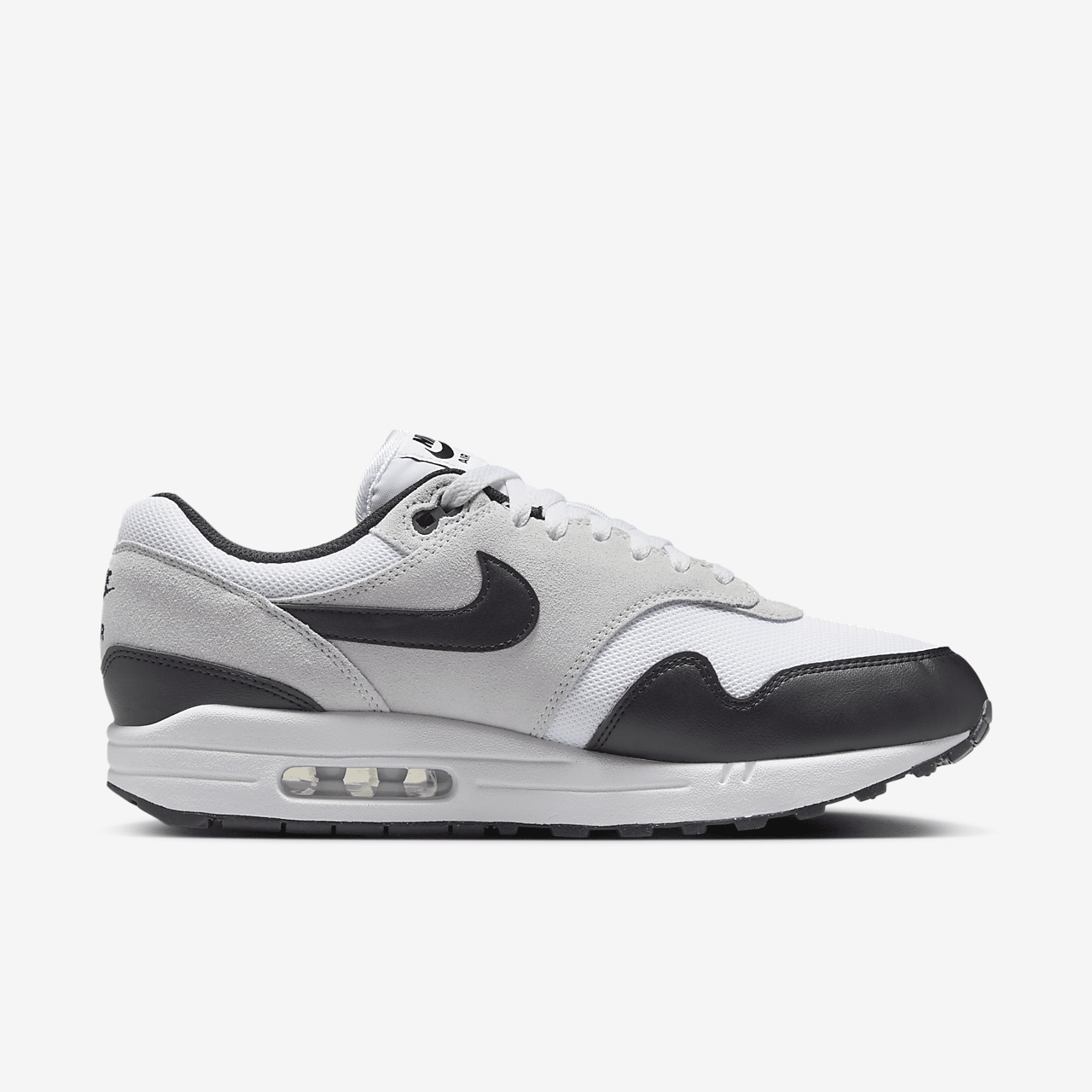 Nike Air Max 1 sneaker Wit/Pure Platinum/Zwart