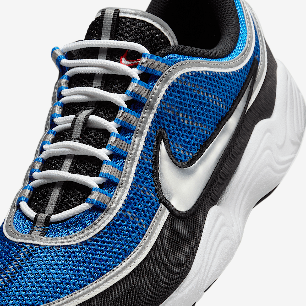 Nike  sneaker Signal Blue/Zwart/Wit/Metallic Luster