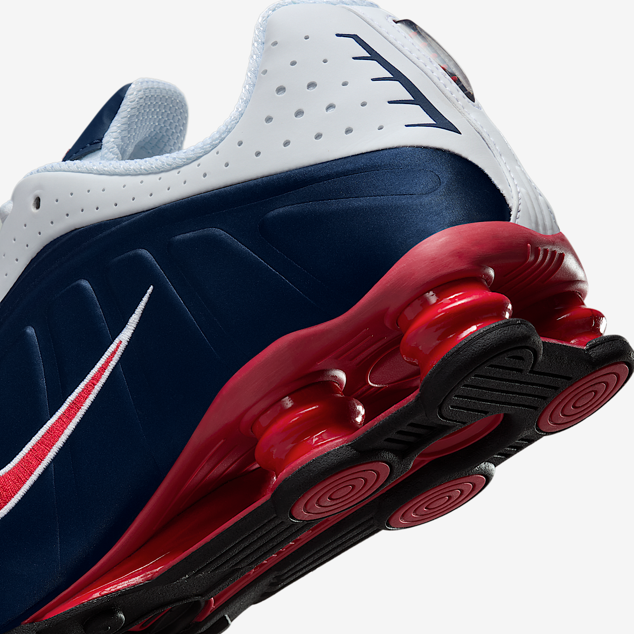 Nike Nike Shox sneaker Midnight Navy/Wit/Metallic Silver/Gym Red