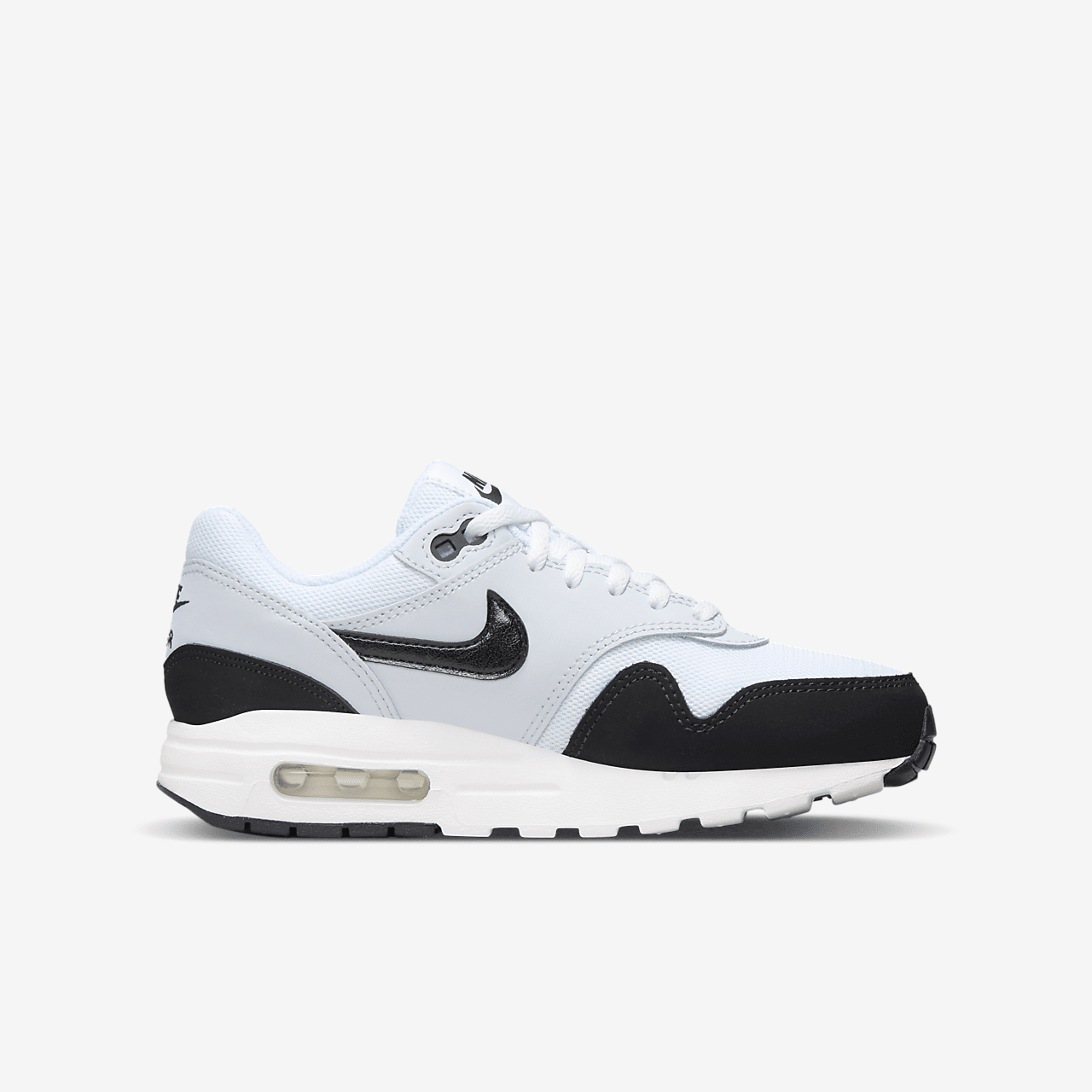 Nike Air Max 1 sneaker Wit/Pure Platinum/Zwart