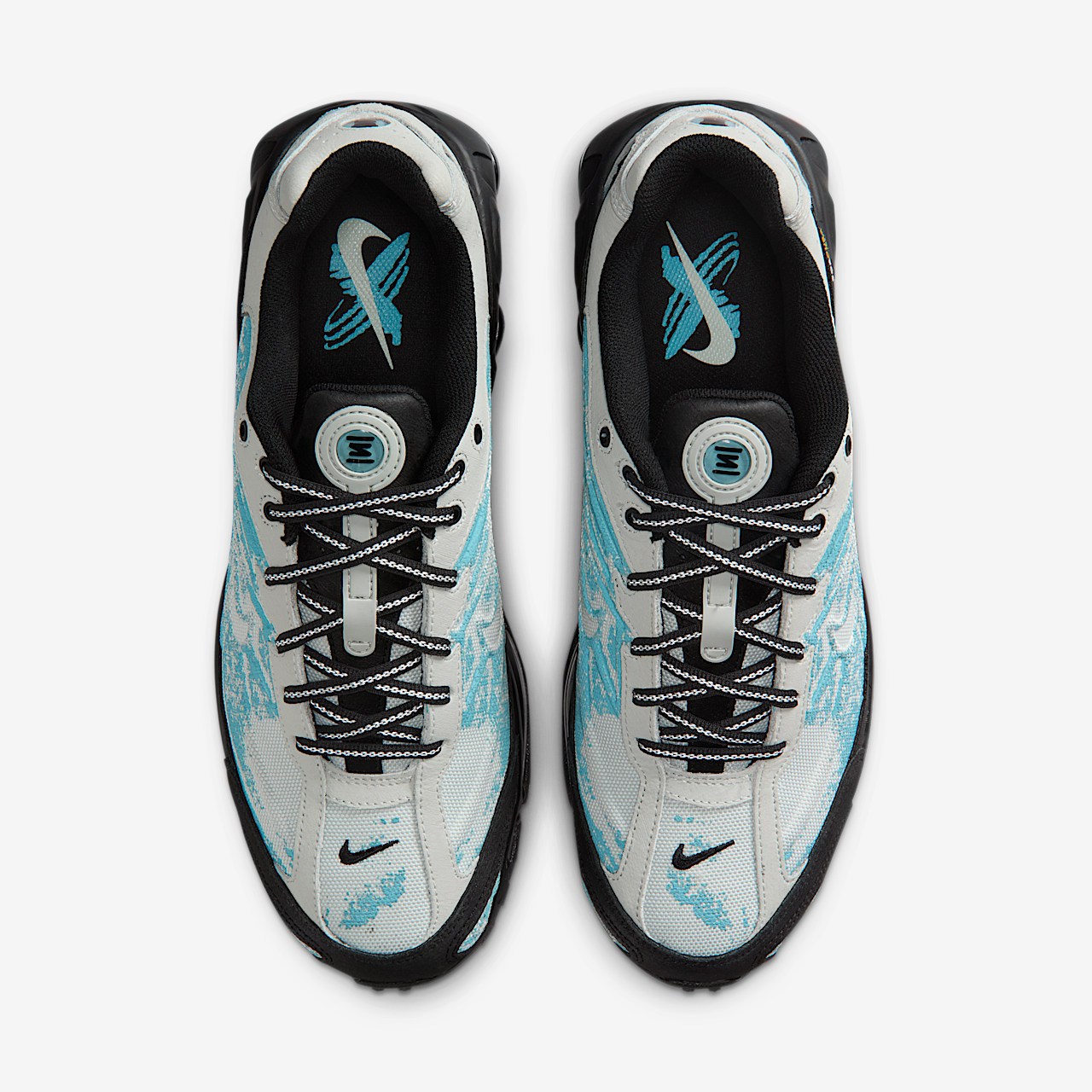 Nike Nike Shox sneaker Light Silver/Zwart/Denim Turquoise/Light Silver