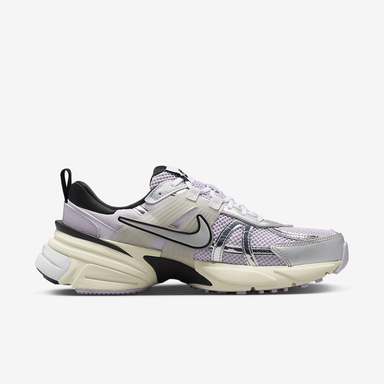 Nike  sneaker Doll/Zwart/Barely Grape/Metallic Silver