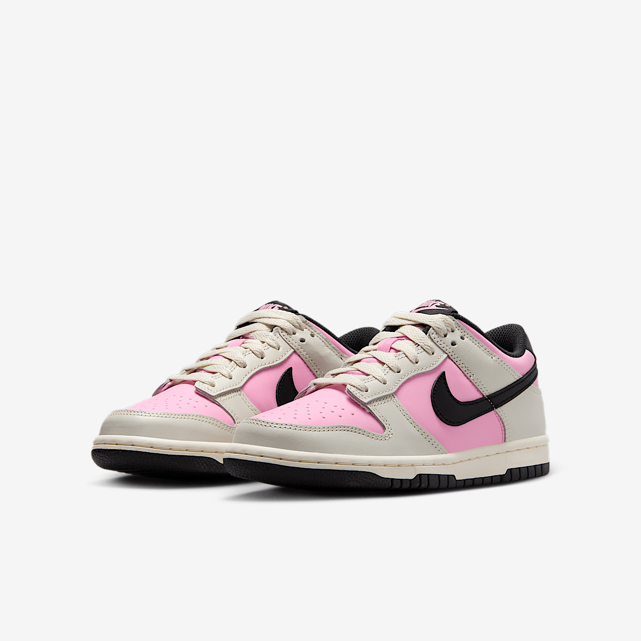 Nike Dunk Low sneaker Pink Rise/Light Orewood Brown/Pale Ivory/Zwart
