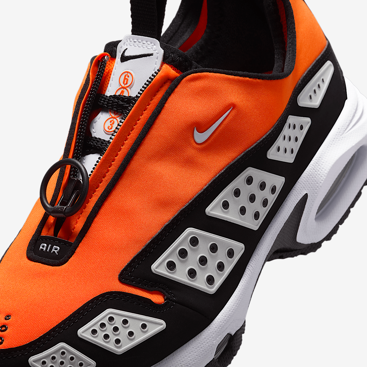 Nike Air Max SNDR sneaker Safety Orange/Zwart/Silver/Wit
