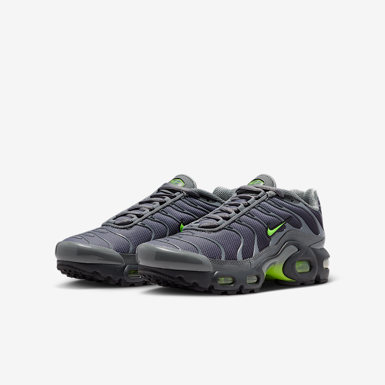 Nike Air Max Plus sneaker Smoke Grey/Dark Smoke Grey/Zwart/Volt