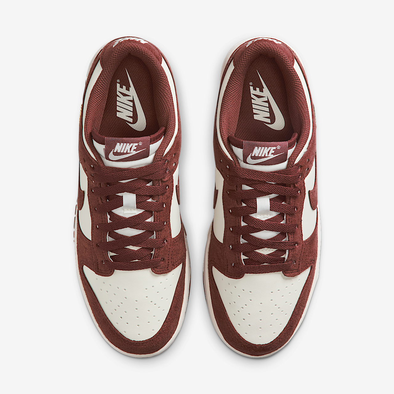 Nike Dunk Low sneaker Sail/Metallic Gold/Red Sepia