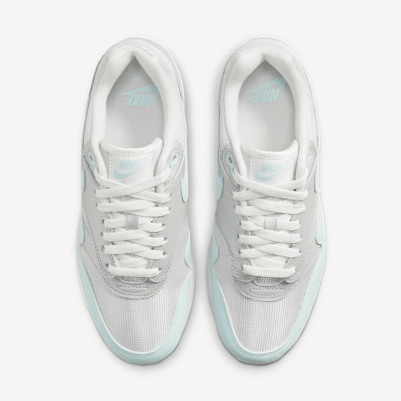 Nike Air Max 1 sneaker Metallic Platinum/Flat Pewter/Summit White/Glacier Blue