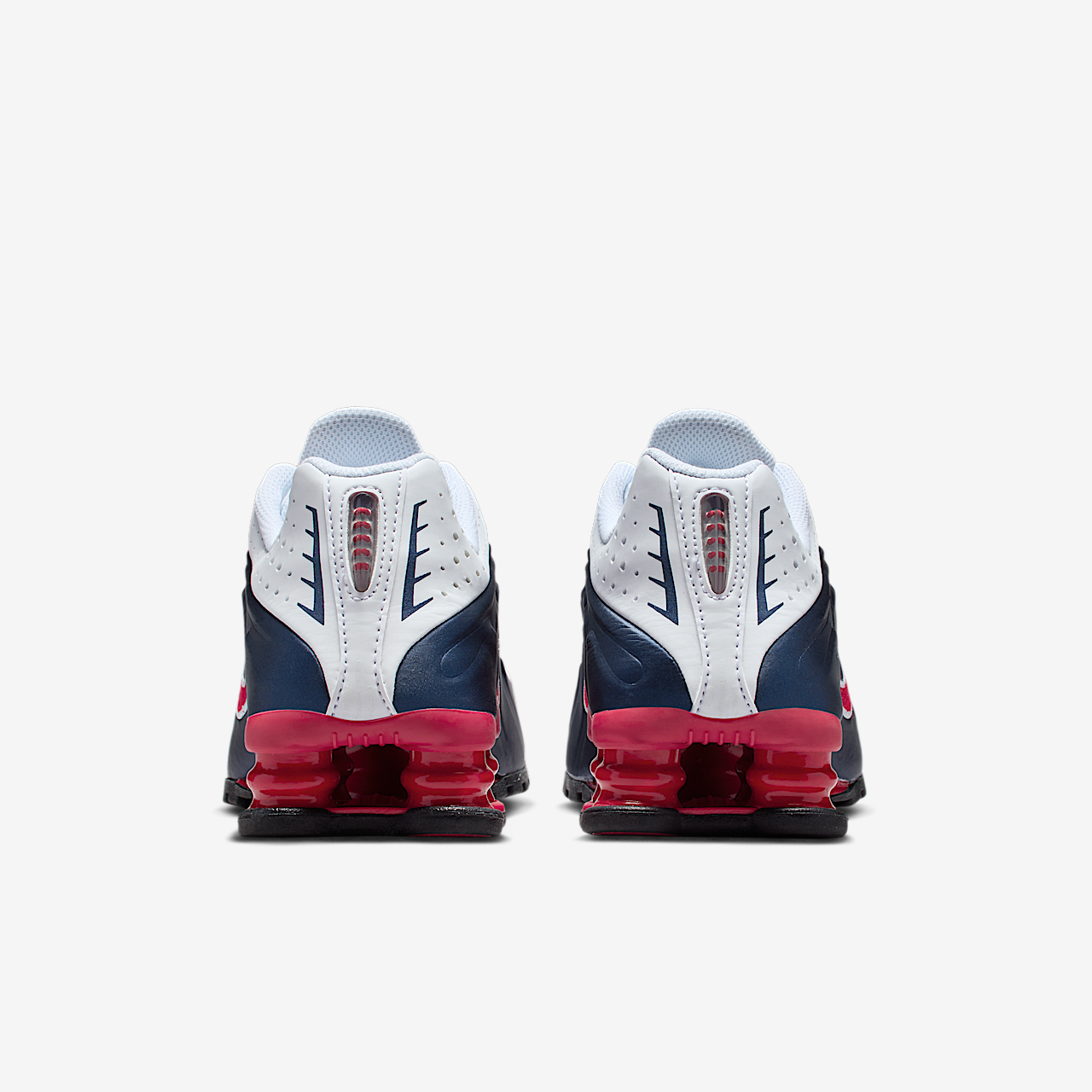 Nike Nike Shox sneaker Midnight Navy/Wit/Metallic Silver/Gym Red