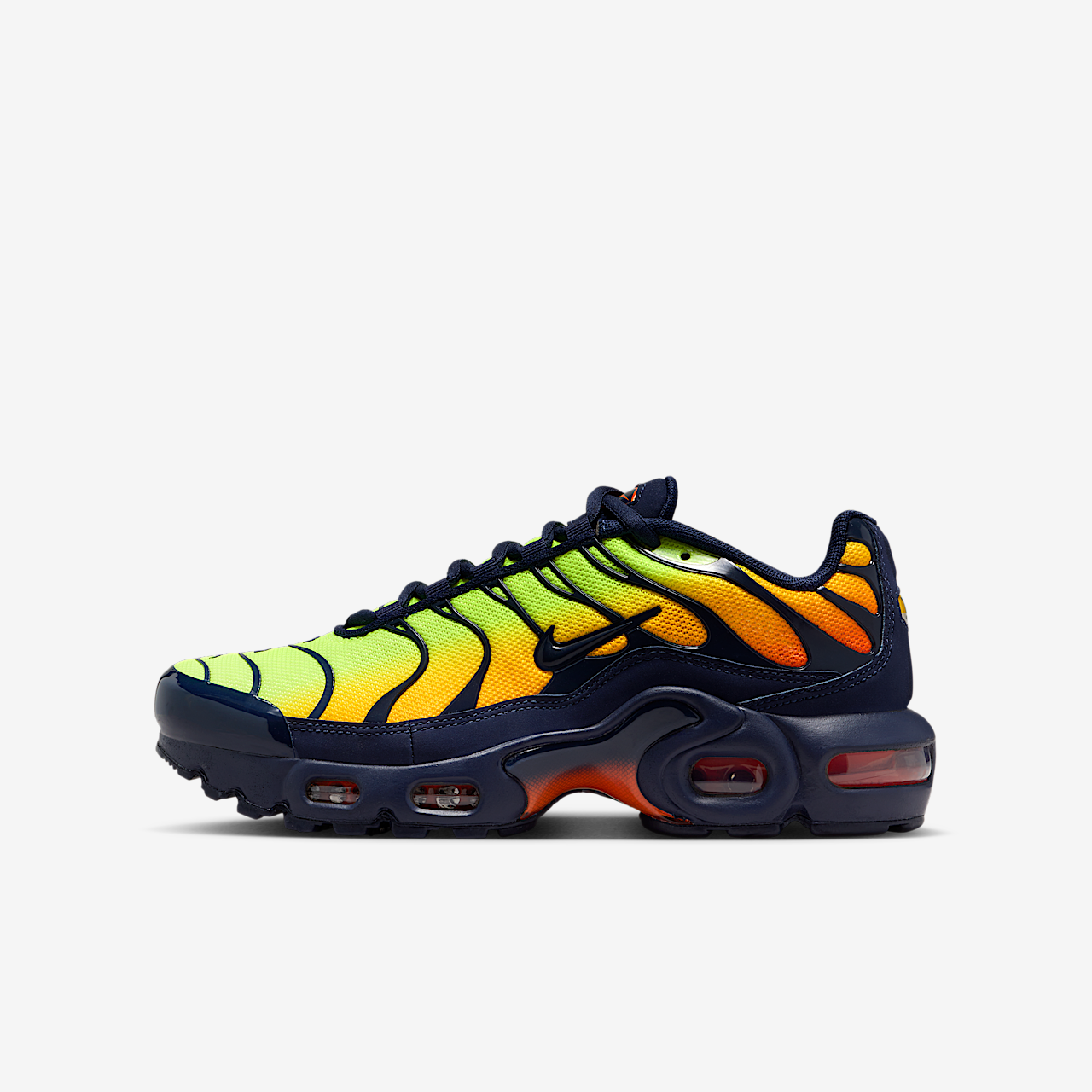 Nike Air Max Plus sneaker Lemon Venom/Hyper Crimson/Laser Orange/Blackened Blue
