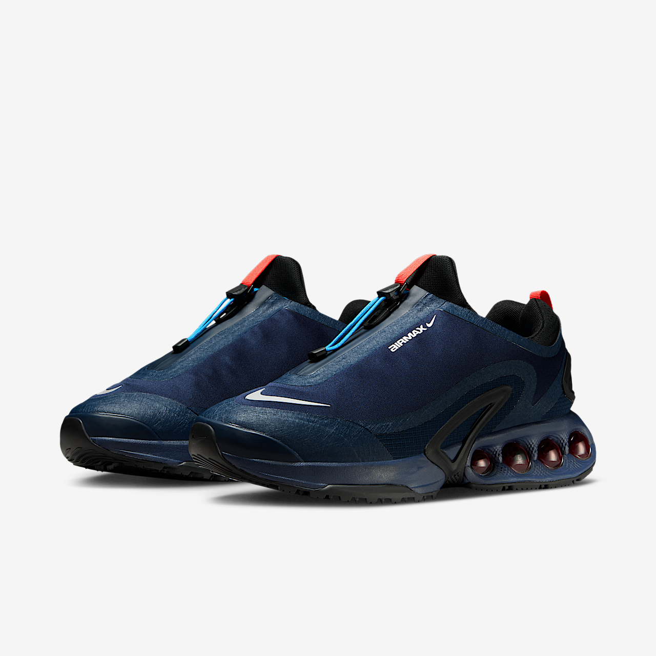 Nike Air Max DN sneaker Obsidian/Chile Red/Blue Lagoon/Metallic Silver