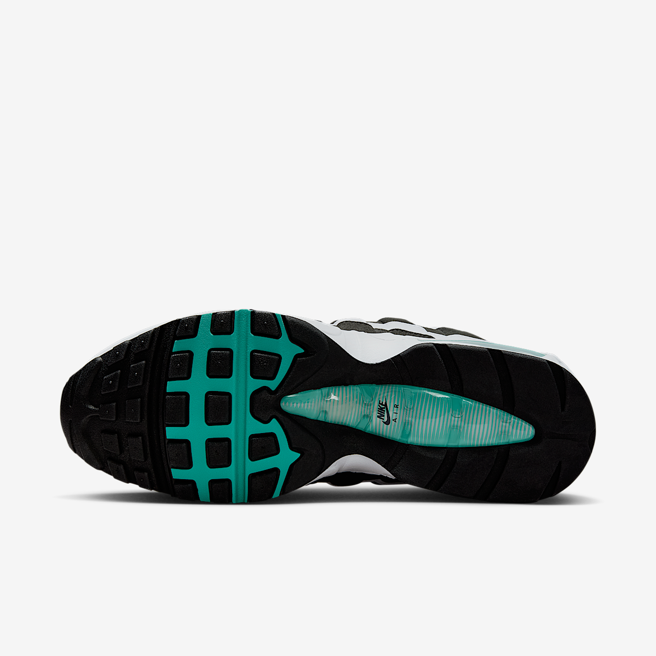 Nike Air Max sneaker Wit/Zwart/Metallic Silver/Hyper Jade